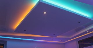 Натяжной потолок с подсветкой Кузнецк, цена от 2126 руб.